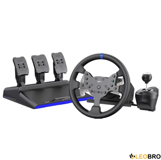 Руль с педалями и коробкой передач PXN V99 для PS4, PS3, Xbox Series, Xbox X/S, PC - 1