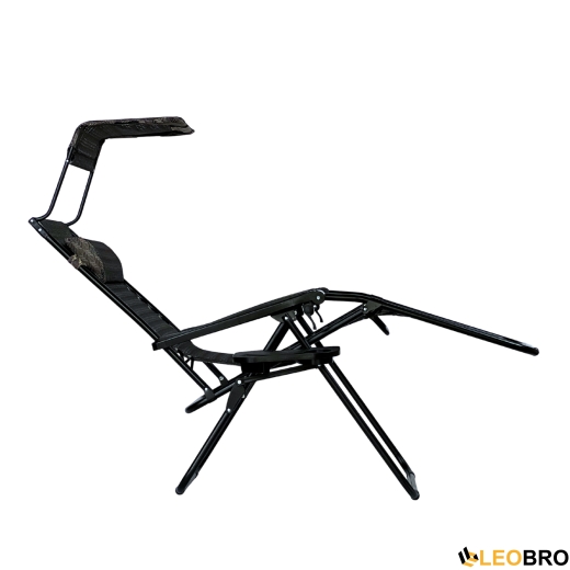 Розкладне крісло шезлонг з козирком LEOBRO Zero Gravity Plaid (LB-ZGC-H1-PLD - 3