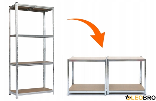 Стелаж LEOBRO Premium 180 х 90 х 30 см, 175кг/полиця, 4 полиці (LB-R101) - 3