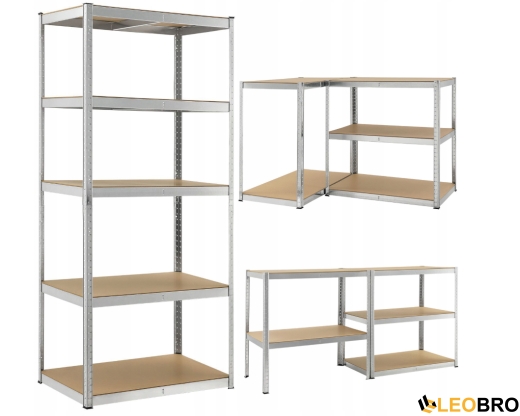 Стелаж LEOBRO Premium 180 х 100 х 50 см, 200кг/полиця, 5 полиць (LB-R107) - 1