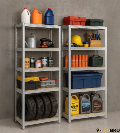 Стелаж LEOBRO Premium 150 х 70 х 30 см, 150кг/полиця, 4 полиці (LB-R109) - 3