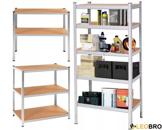 Стелаж LEOBRO Premium 180 х 100 х 60 см, 200кг/полиця, 5 полиць (LB-R108) - 1