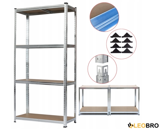 Стелаж LEOBRO Premium 150 х 70 х 30 см, 175кг/полиця, 4 полиці (LB-R111) - 1