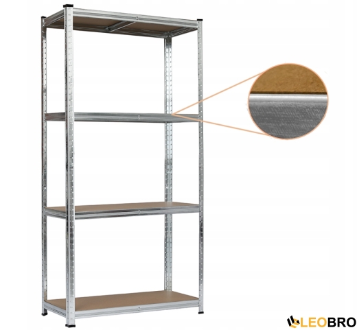 Стелаж LEOBRO Premium 150 х 70 х 30 см, 175кг/полиця, 4 полиці (LB-R111) - 3