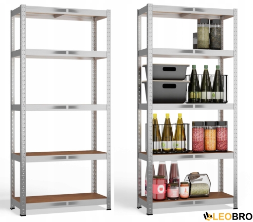 Стелаж LEOBRO Premium 150 х 70 х 30 см, 175кг/полиця, 5 полиць (LB-R112) - 1