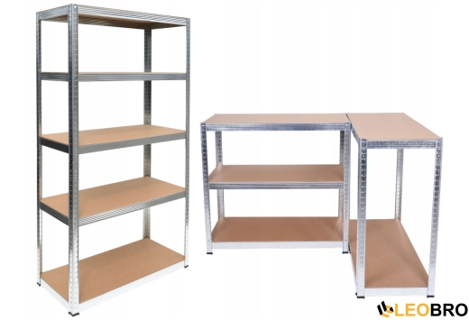 Стелаж LEOBRO Premium 150 х 70 х 30 см, 175кг/полиця, 5 полиць (LB-R112) - 6
