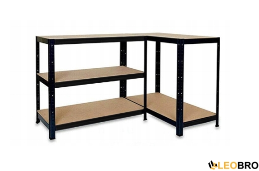 Стелаж LEOBRO Premium Black 180 х 90 х 40 см, 175кг/полиця, 5 полиць (LB-R115) - 4