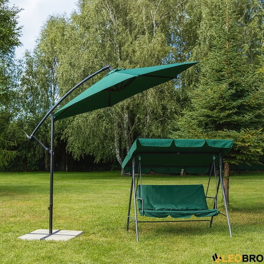 Гойдалка з подушками на 3 особи LEOBRO Green - 4