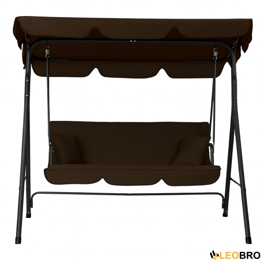 Гойдалка з подушками на 3 особи LEOBRO Brown - 3
