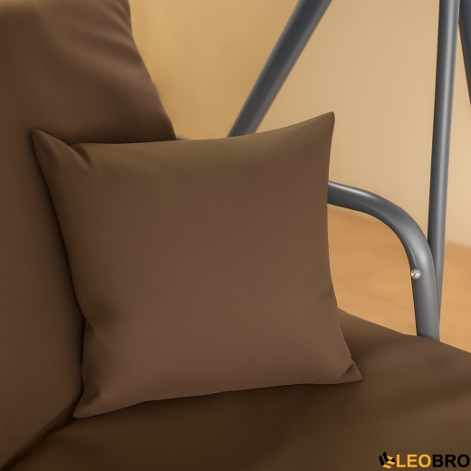 Гойдалка з подушками на 3 особи LEOBRO Brown - 4