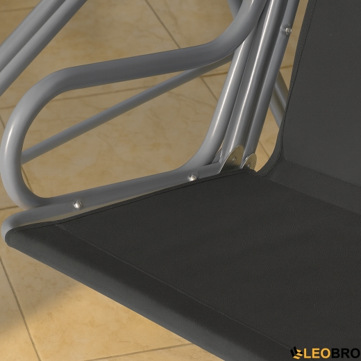 Гойдалка з подушками на 3 особи LEOBRO Relax Black - 2