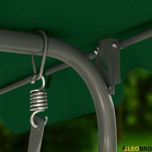 Гойдалка з подушками на 3 особи LEOBRO Relax Green - 2