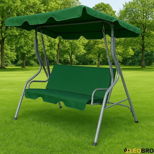 Гойдалка з подушками на 3 особи LEOBRO Relax Green - 4