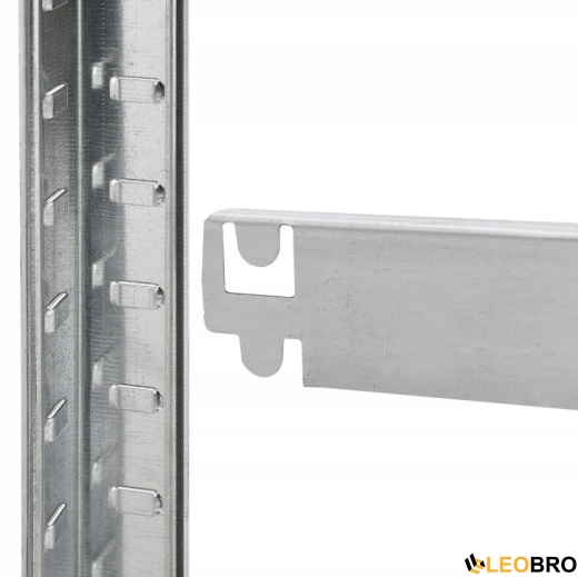 Стелаж LEOBRO Premium 220 х 90 х 40 см, 175кг/полиця, 5 полиць (LB-R119) - 3