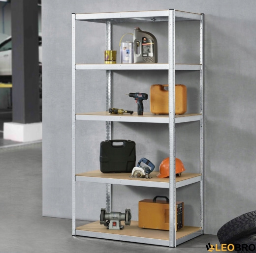 Стелаж LEOBRO Premium 220 х 90 х 40 см, 175кг/полиця, 5 полиць (LB-R119) - 6