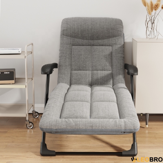Розкладне крісло ліжко з вбудованим матрацом LEOBRO Grey (LB-FCB-G3-GRY) - 3