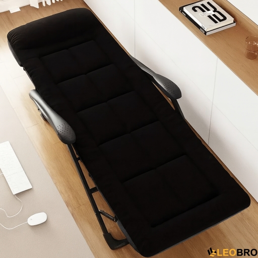 Розкладне крісло ліжко з вбудованим матрацом LEOBRO Black (LB-FCB-G3-BLK) - 3