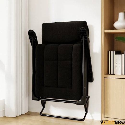 Розкладне крісло ліжко з вбудованим матрацом LEOBRO Black (LB-FCB-G3-BLK) - 4