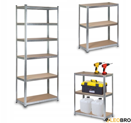 Стелаж LEOBRO Premium 220 х 90 х 40 см, 175кг/полиця, 6 полиць (LB-R120) - 4