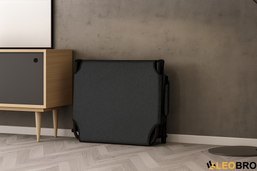 Розкладне ліжко (розкладачка) з Mesh-матрацом і подушкою LEOBRO Black (LB-FB-A2-BLK) - 3