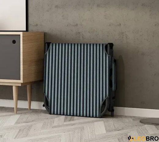 Розкладне ліжко (розкладачка) з Mesh-матрацом і подушкою LEOBRO Striped (LB-FB-A2-STR) - 5