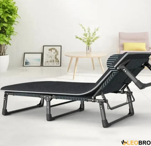 Розкладне ліжко (розкладачка) з Mesh-матрацом і подушкою LEOBRO Striped (LB-FB-A2-STR) - 7