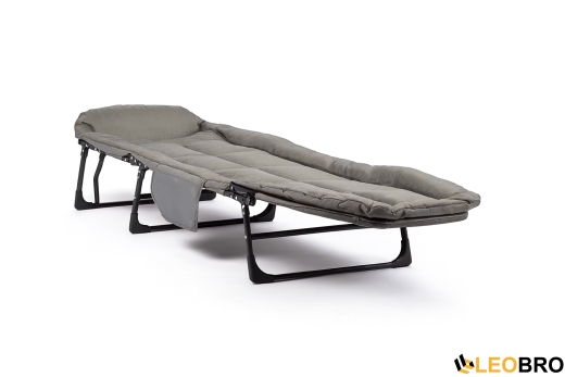 Розкладне ліжко (розкладачка) з вбудованим матрацом LEOBRO Grey (LB-FB-M1-GRY) - 4