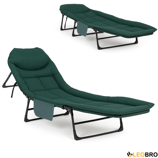 Раскладная кровать (раскладушка) со встроенным матрасом LEOBRO Green (LB-FB-M1-GRN) - 1