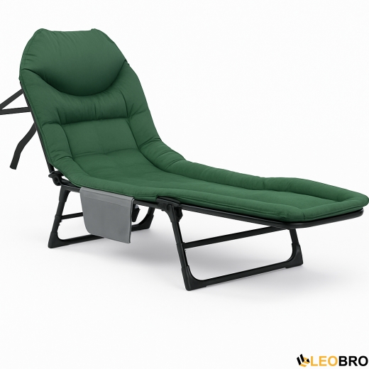 Раскладная кровать (раскладушка) со встроенным матрасом LEOBRO Green (LB-FB-M1-GRN) - 2