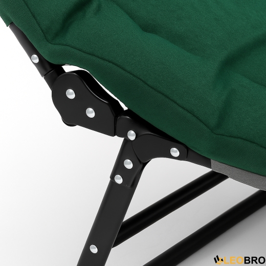 Раскладная кровать (раскладушка) со встроенным матрасом LEOBRO Green (LB-FB-M1-GRN) - 4