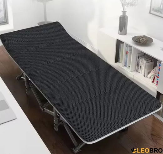 Туристична похідна розкладачка з Mesh-матрацом LEOBRO Black (LB-CC-L1-BLK) - 5