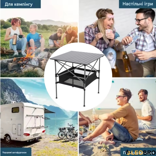 Раскладной туристический стол для пикника LEOBRO 51x52x50 см (LB-FT-A1) - 6