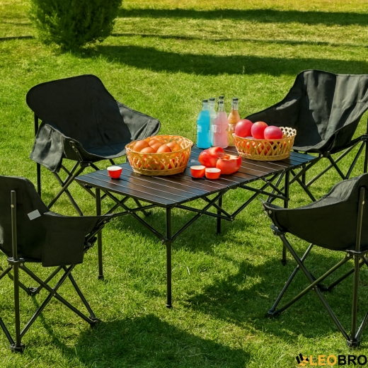 Складаний туристичний стіл для пікніка LEOBRO 95x55x50 см (LB-FT-A2) - 5