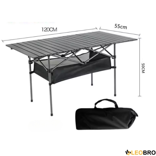 Складаний туристичний стіл для пікніка LEOBRO 120x60x50 см (LB-FT-A3) - 9