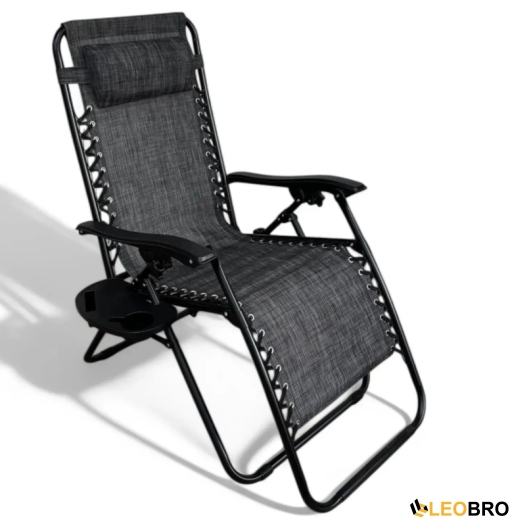 Комплект для відпочинку LEOBRO S, два шезлонги та стіл (LB-ZGC-F1-DGR-FT-A1) - 6