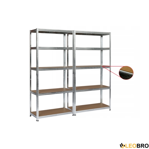 Набор из двух стеллажей LEOBRO Premium 150 х 140 х 30 см, 175кг/полка, 5 полок (LB-R112Х2) - 1