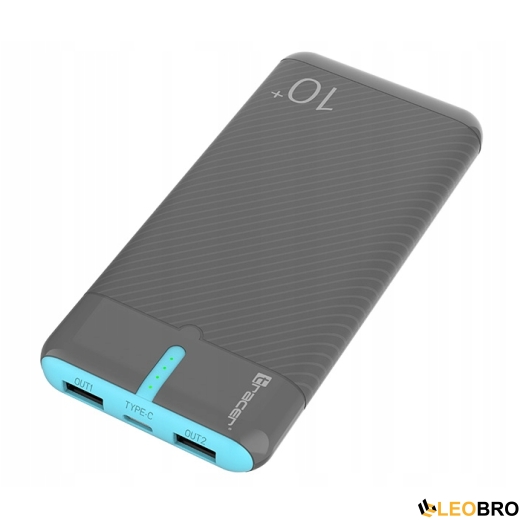 TRACER EnerGo 10000mAh Серый/Синий Power bank (TRABAT47514) - 4