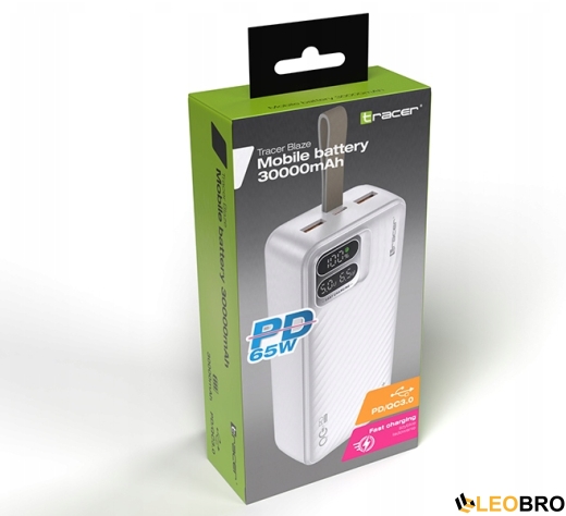 Power bank TRACER BLAZE 30000mAh 65W White (TRABAT47506) - 3