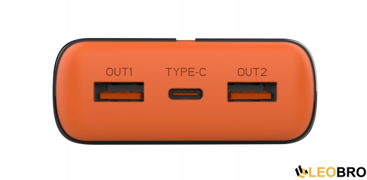 Power bank TRACER EnerGen 20000mAh PD+QC3.0 black/orange (TRABAT47516) - 2