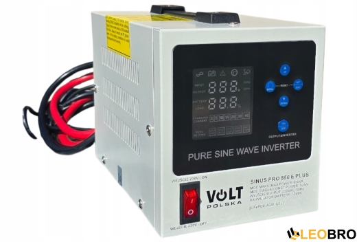 Комплект Volt Polska SINUS PRO 850 E PLUS 12/230V 500/850W + Акумулятор AGM 12V 100 Ah - 2
