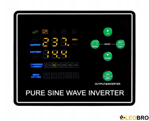 Комплект Volt Polska SINUS PRO 1200 E PLUS 12/230V 800/1200 + Акумулятор AGM 12V 100 Ah - 5