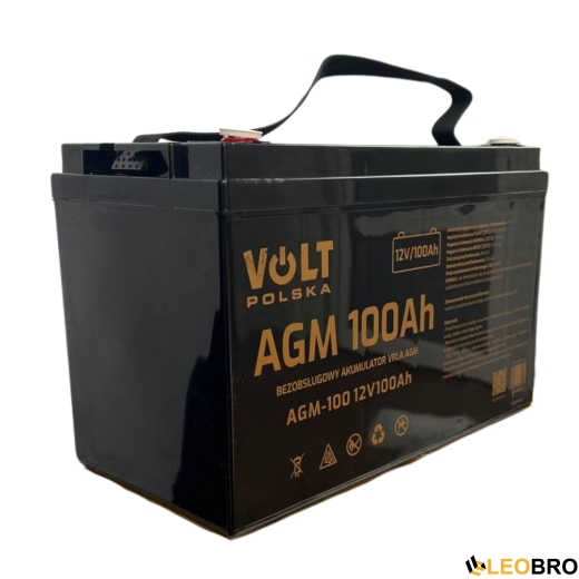 Комплект Volt Polska SINUS PRO 1100 E PLUS 12/230V 800/1200 + Акумулятор AGM 12V 100 Ah - 5