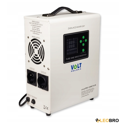 Комплект інвертор Volt Polska SINUS PRO 1200 E PLUS 800/1200W + Акумулятор  LiFePO4 12,8V - 2