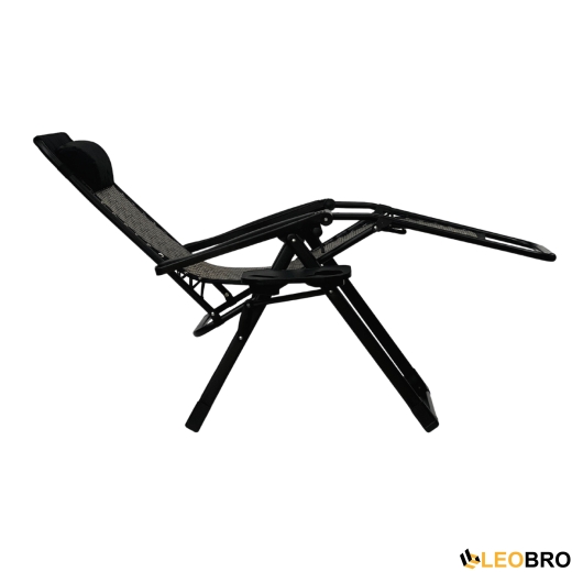 Раскладное кресло шезлонг LEOBRO Zero Gravity Premium Grey Rattan (LB-ZGC-G2-RG) - 6