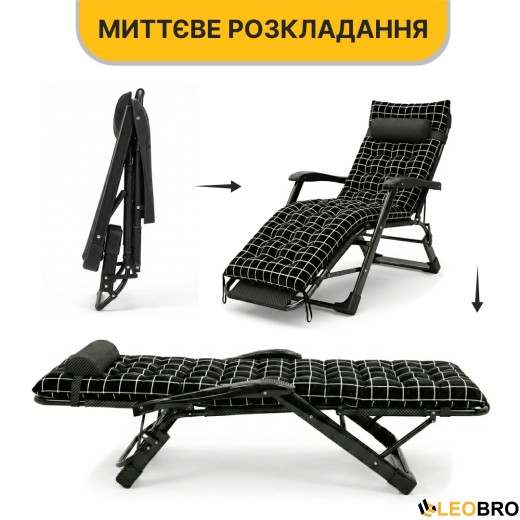 Раскладное кресло кровать с бархатным матрасом LEOBRO (LB-FCB-G4-PAT) - 13