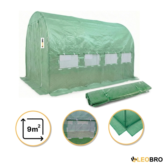 Плівка для теплиці LEOBRO 9м2 армована (LB-GC131-GRN) - 1