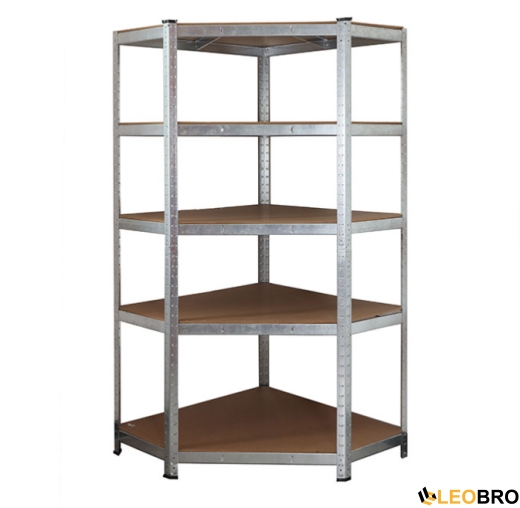 Стеллаж угловой LEOBRO Premium 180 х 90 х 40 см, 175кг/полка, 5 полок (LB-R123) - 11