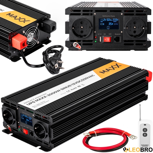 Гибридный ИБП/инвертор 4SUN MAXX SINUS 2000 W 12/230V 1000/2000W (R0279 PRZ279) - 1