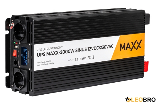 Гибридный ИБП/инвертор 4SUN MAXX SINUS 2000 W 12/230V 1000/2000W (R0279 PRZ279) - 6