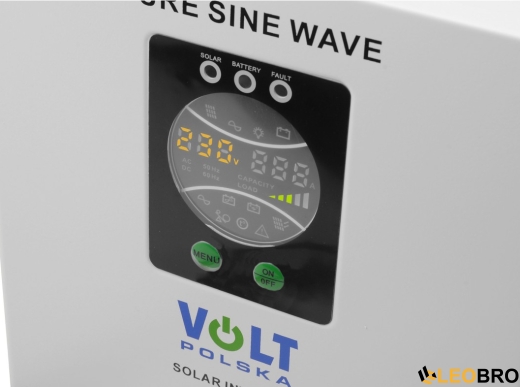 Гибридный ИБП/инвертор Volt Polska SINUS PRO 800 S 12/230V 500/800W + 30A MPPT (3SPS098012) - 7